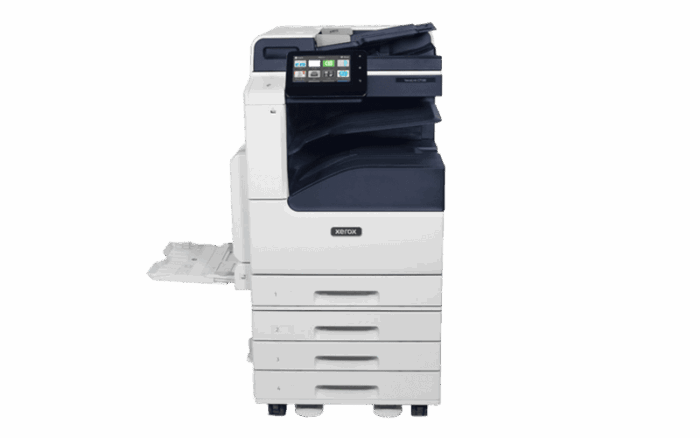 Xerox® Série VersaLink® C7100, imprimante multifonctions couleur vue de face